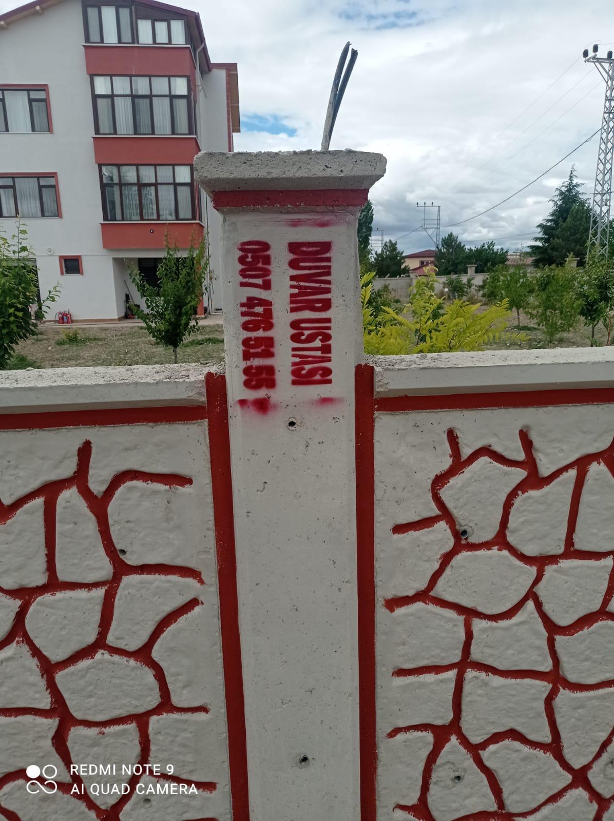 Ankara İstinat Duvarı - İncek - Ankara bahçe duvarı projesi