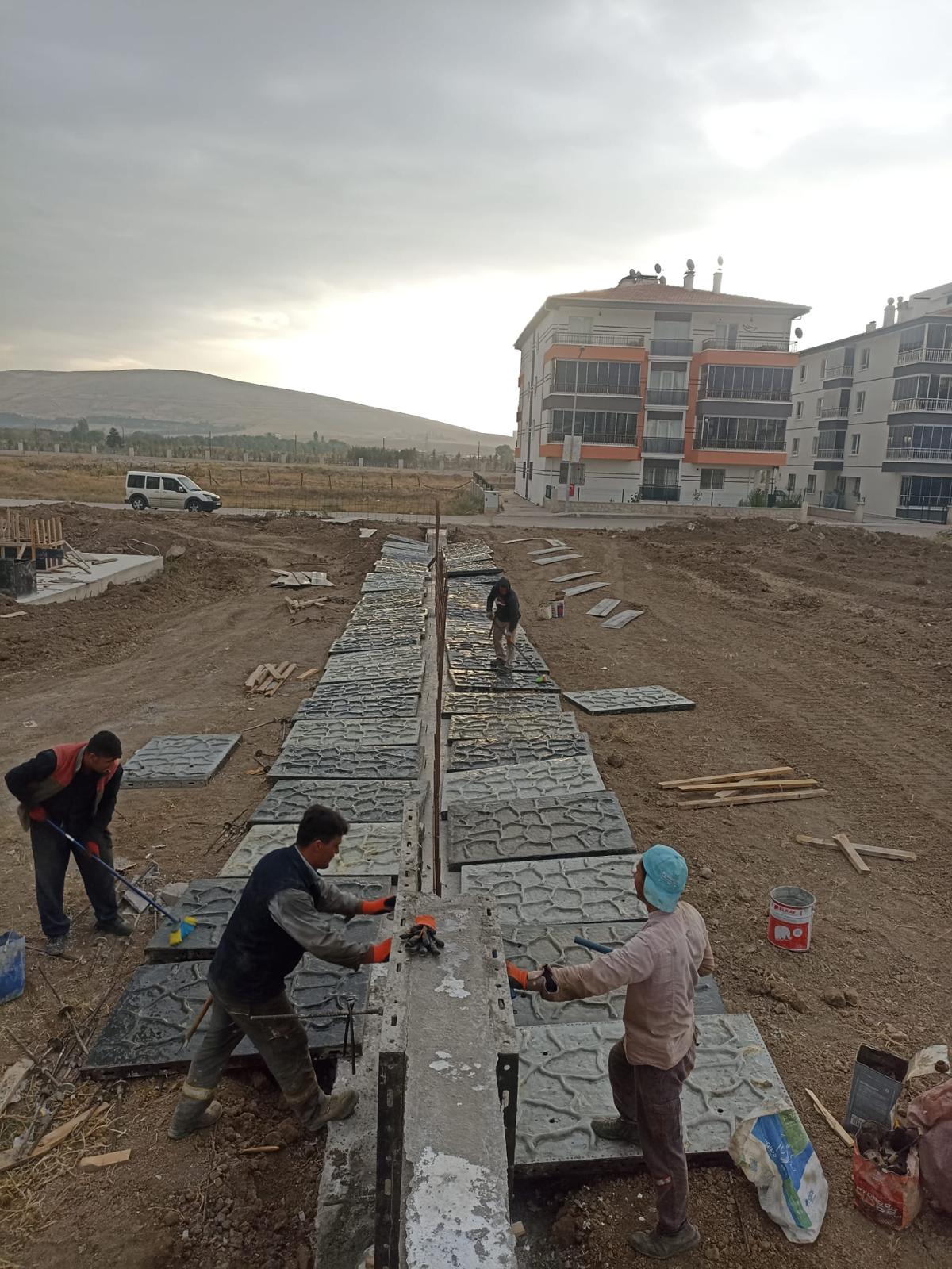 Ankara Çelik Kalıp - Tulumtaş - Ankara bahçe duvarı projesi