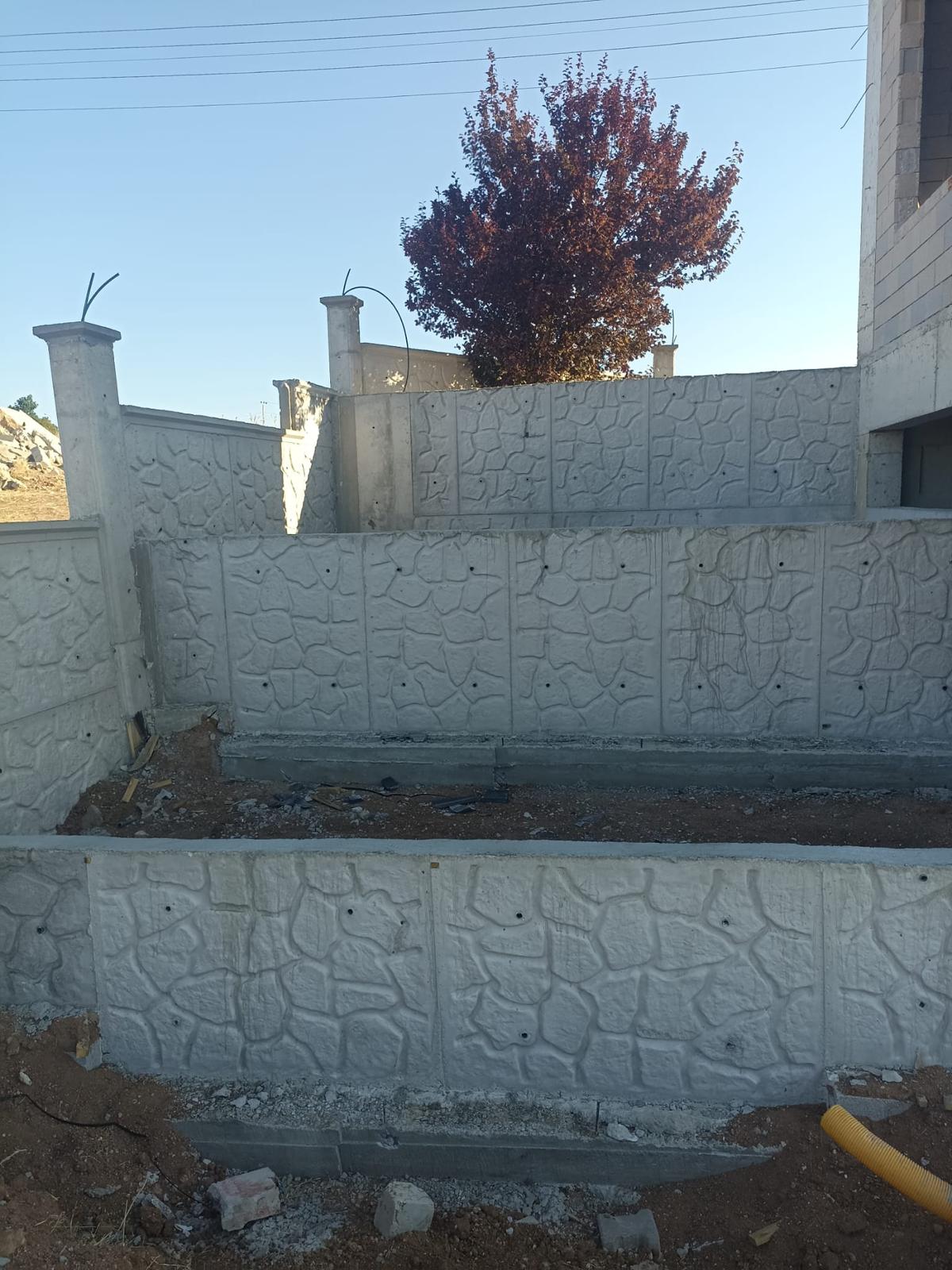 Ankara Çelik Kalıp - Keçiören - Ankara bahçe duvarı projesi