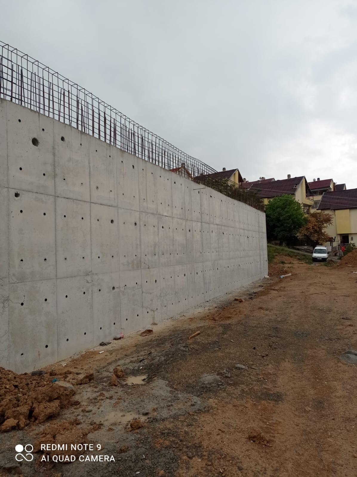 Ankara İstinat Duvarı - İncek - Ankara bahçe duvarı projesi